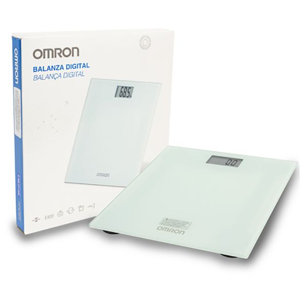 Balança Digital Omron HN-289 – Precisão 100g, 150kg, Vidro Temperado