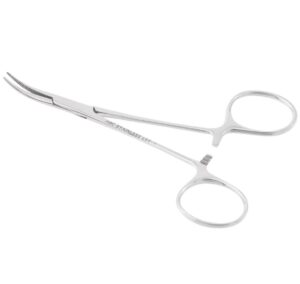Pinça Cirúrgica Halstead Mosquito Curva 12 cm (Hemostática)